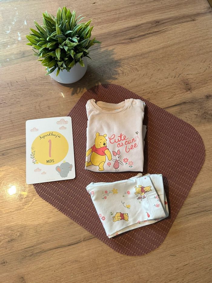Ensemble leggings/tshirt Disney Winnie 💕 56cm - photo numéro 3