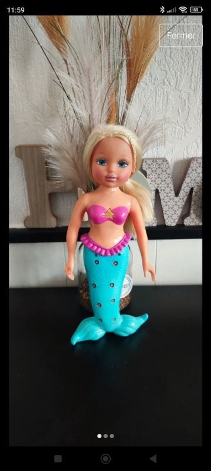 Grande poupée sirène collection vintage ancien
