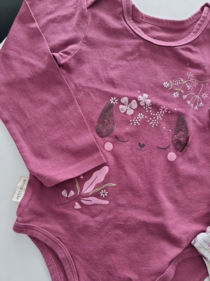 Lot de 2 bodies Petit Béguin 36 mois - photo numéro 4
