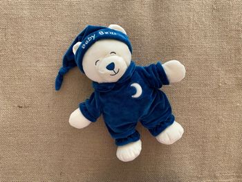 Peluche ours Baby Bear douceur bleu marine 24 cm Gipsy