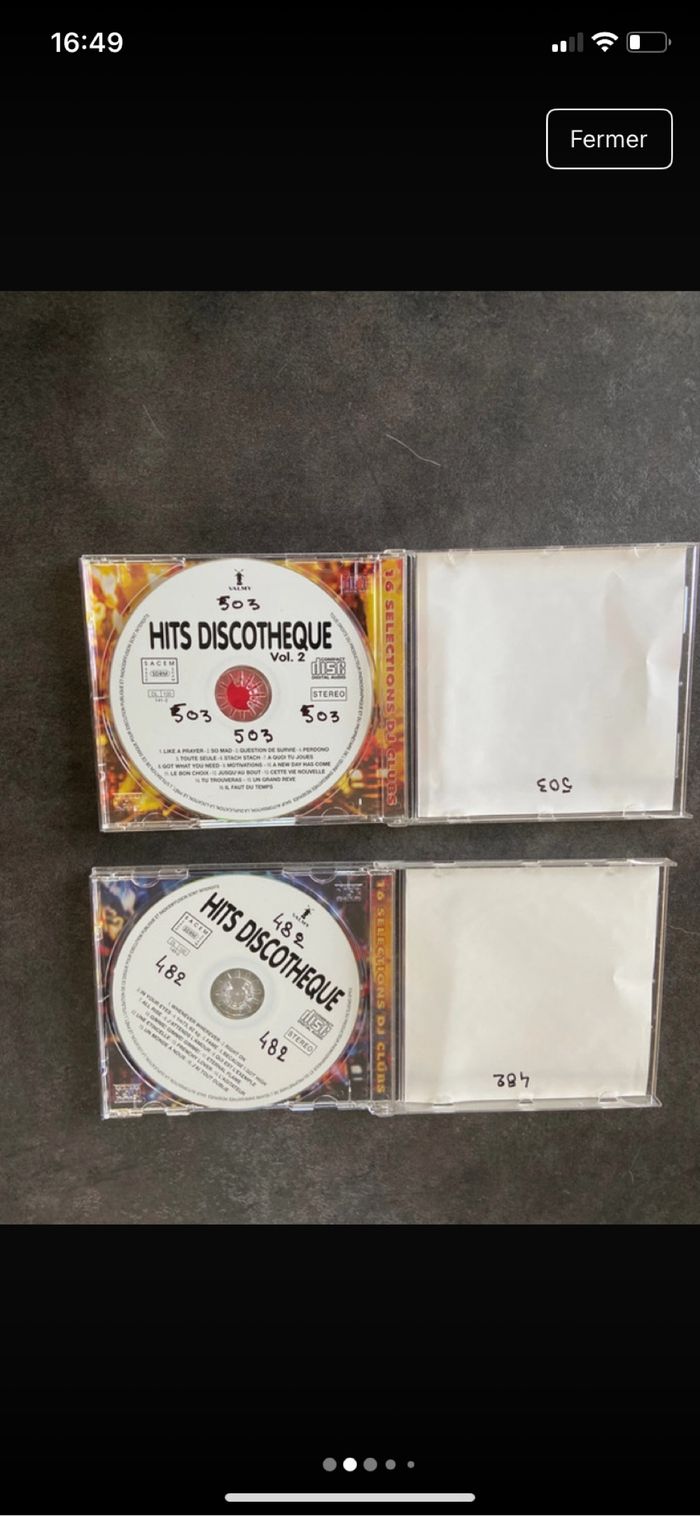 Lot 2 albums hits discothèque - photo numéro 2