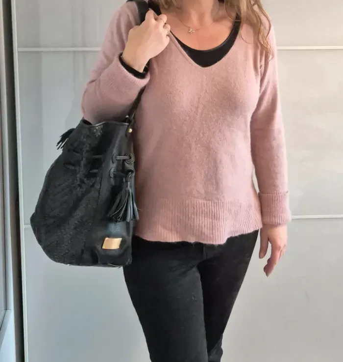 Sac à main en cuir seau le tanneur - photo numéro 3