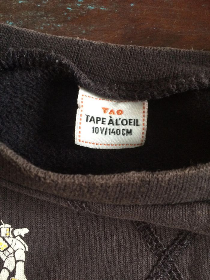 Sweat gris Tape à l'oeil 10 ans - photo numéro 4