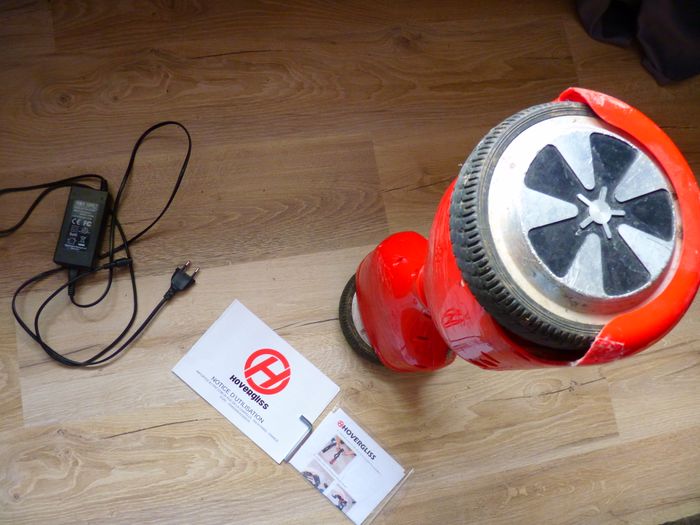 Hoverboard hovergliss mobilite electrique jouet plein air kart rouge TBE complet - photo numéro 2