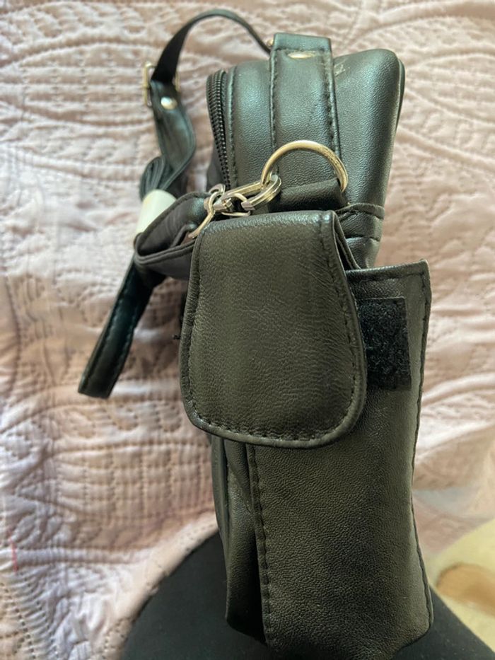 🌼Sacoche en cuir noir🌼 - photo numéro 5