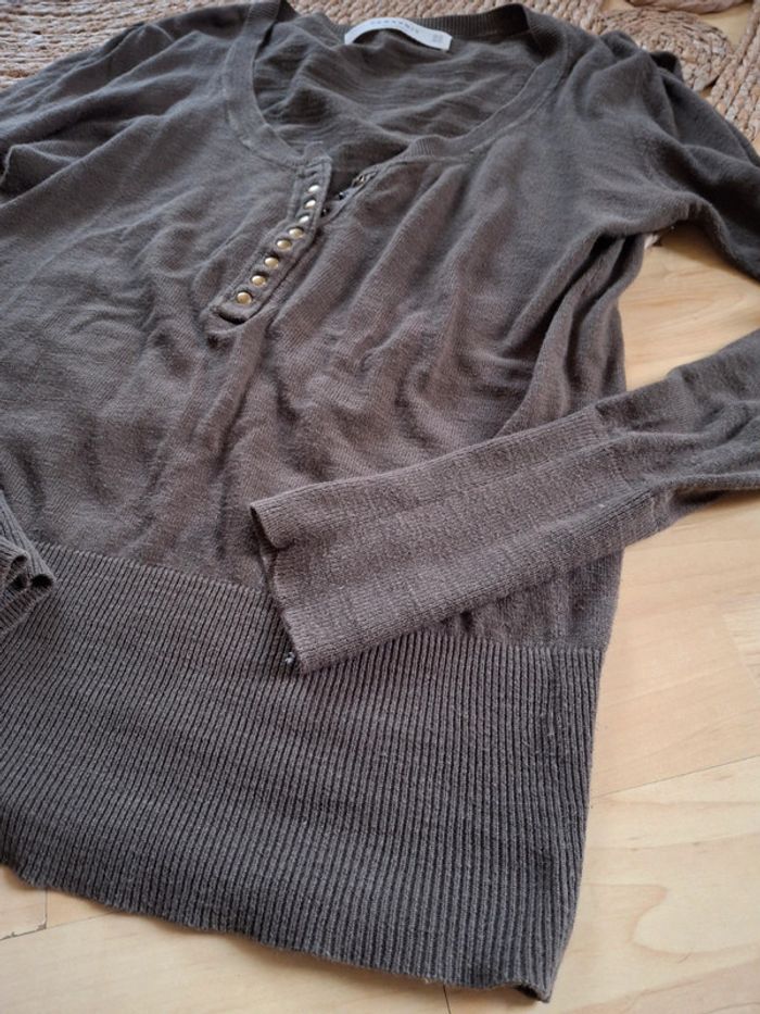 Pull fin Zara kaki taille M - photo numéro 5