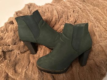 Bottines vert sapin talon 39