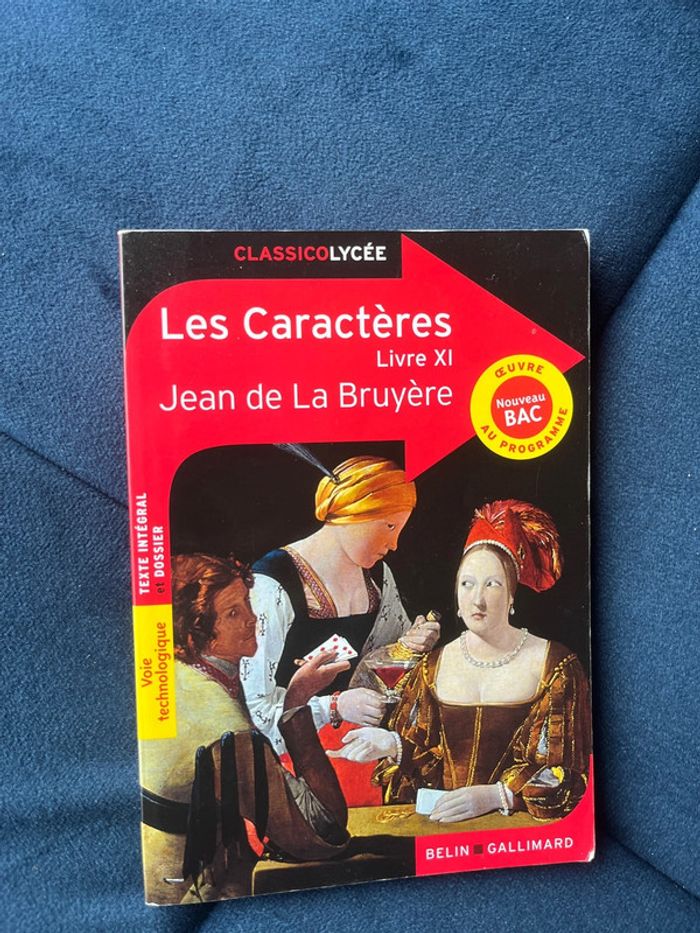 livre les caractères