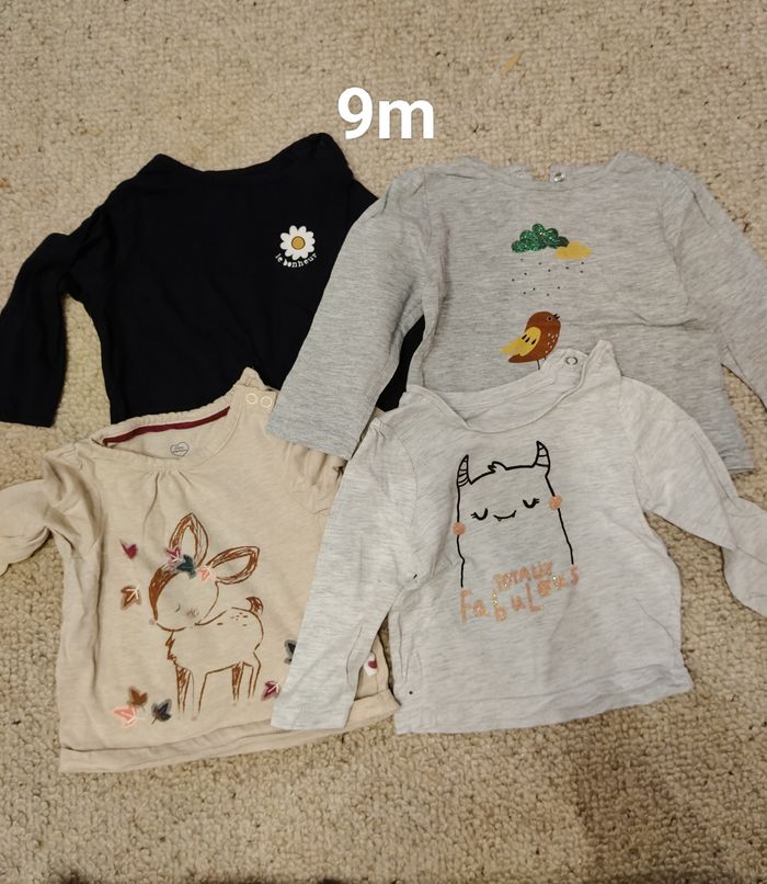 4 t-shirts ML 9m