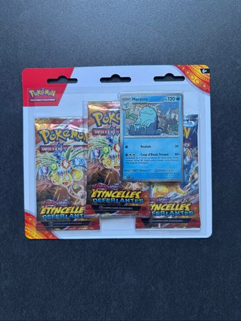 Pokémon Tripack Étincelles Déferlantes Écarlate et Violet EV08 Neuf Français