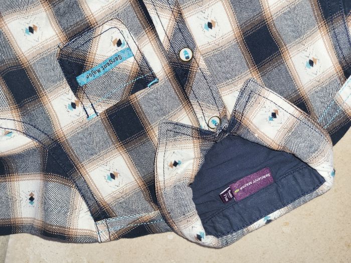 Chemise à carreaux garçon 9 mois Sergent Major - photo numéro 2