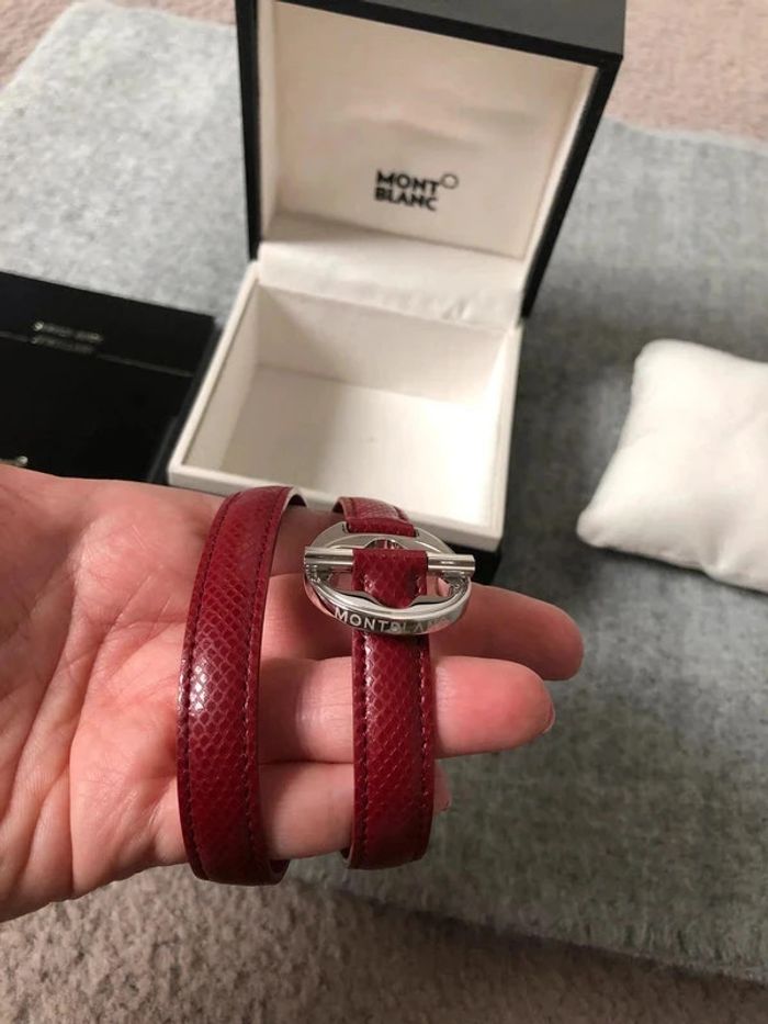 Bracelet en cuir Montblanc neuf - photo numéro 3