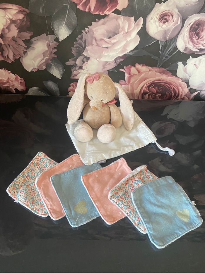 6 CARRÉS / LINGETTES COTTON LAVABLES - VERTBAUDET
