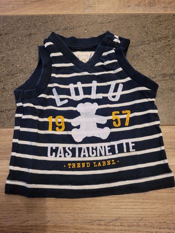 Pull sans manches collection lulu castagnette- gemo 3 mois