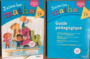 J'aime les maths CP - Fichier élève + Guide pédagogique complet