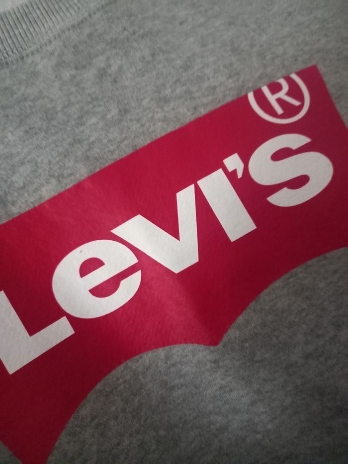 Sweat-shirt levis gris pour femme et/ou hommes taille 16 ans - photo numéro 2