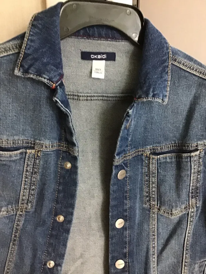 Veste en jean délavé Okaidi - photo numéro 2