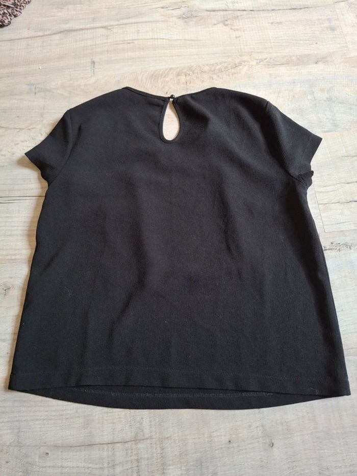 Tee shirt manche courte noir femme - photo numéro 2