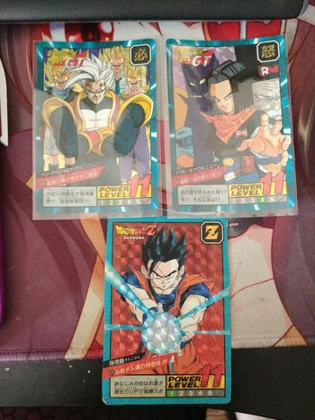 Lot Dragon Ball Super Battle 826 859 Prism Carte power level Card face a japan