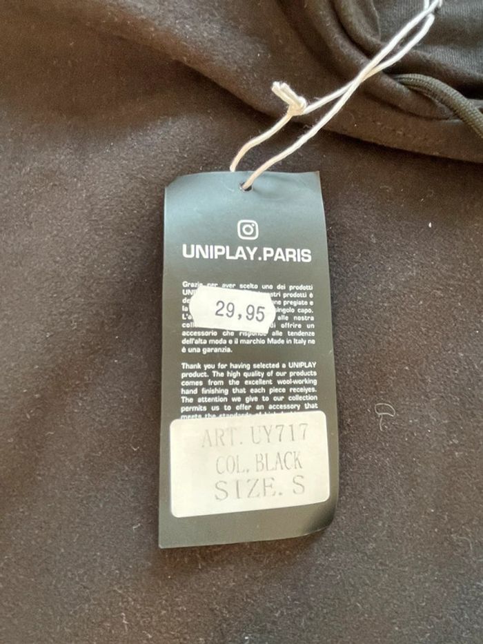 Sweat-shirt noir neuf Uniplay taille S - photo numéro 4