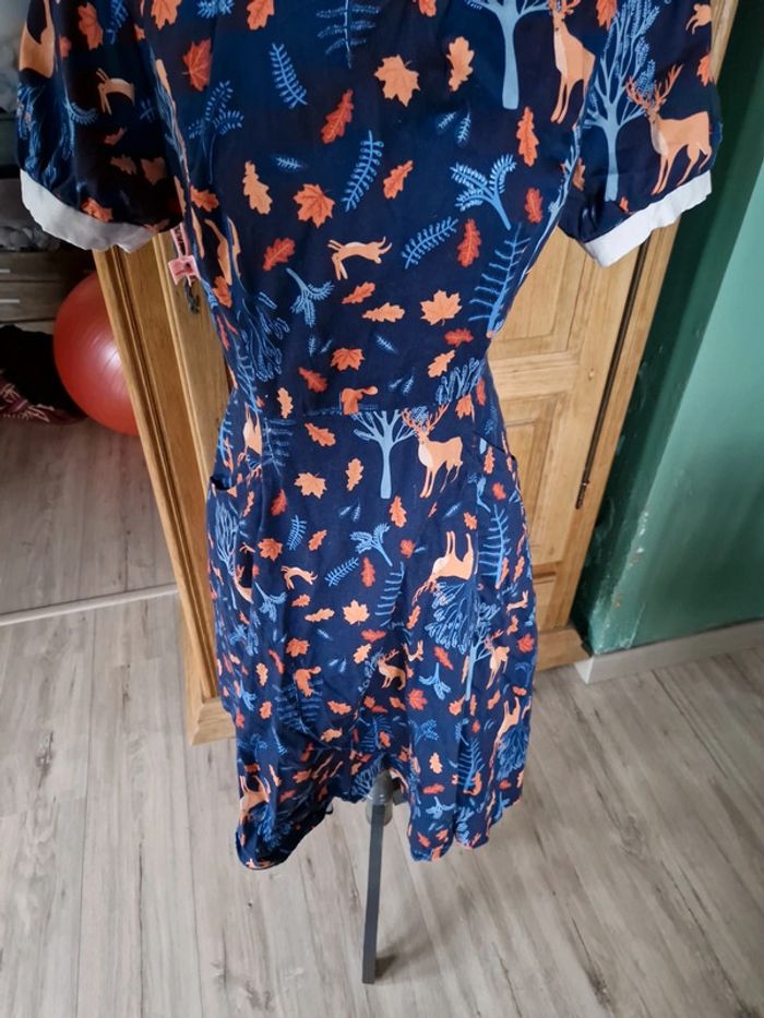 Robe collectif animaux forêt taille l uk 14 - photo numéro 3