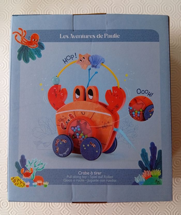 Jouet à tirer neuf Moulin Roty 🦀 - photo numéro 5