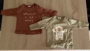 Lot 2 t shirt manche longue