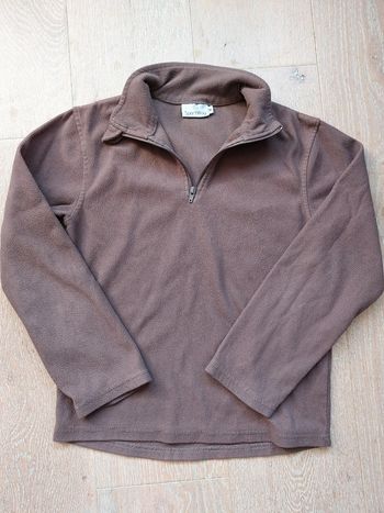 Pull polaire marron