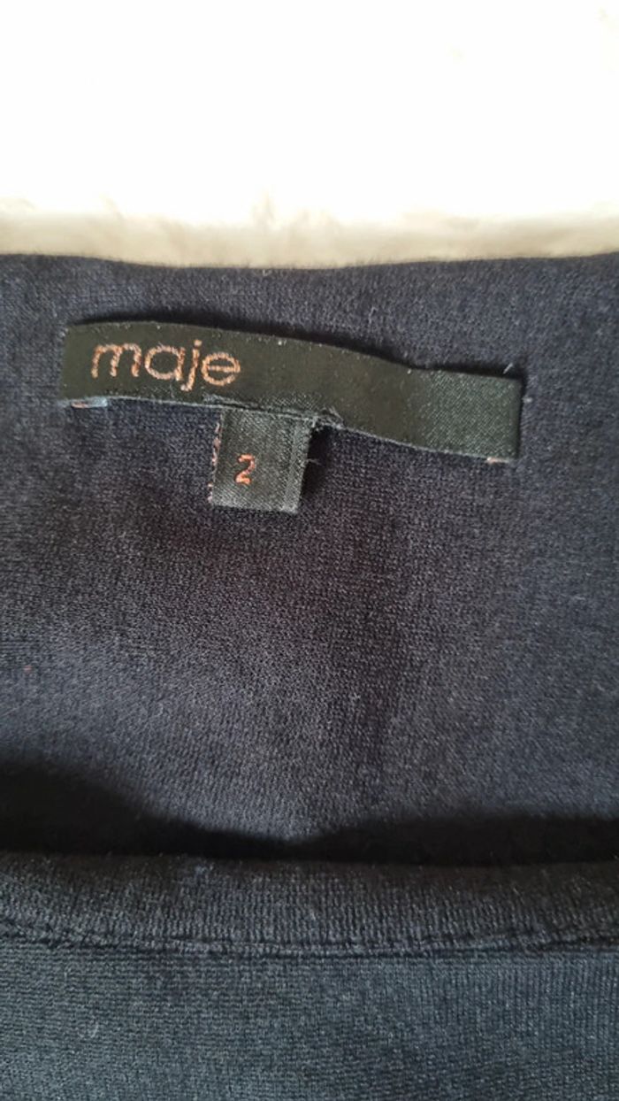 Robe Maje noire moulante - photo numéro 7