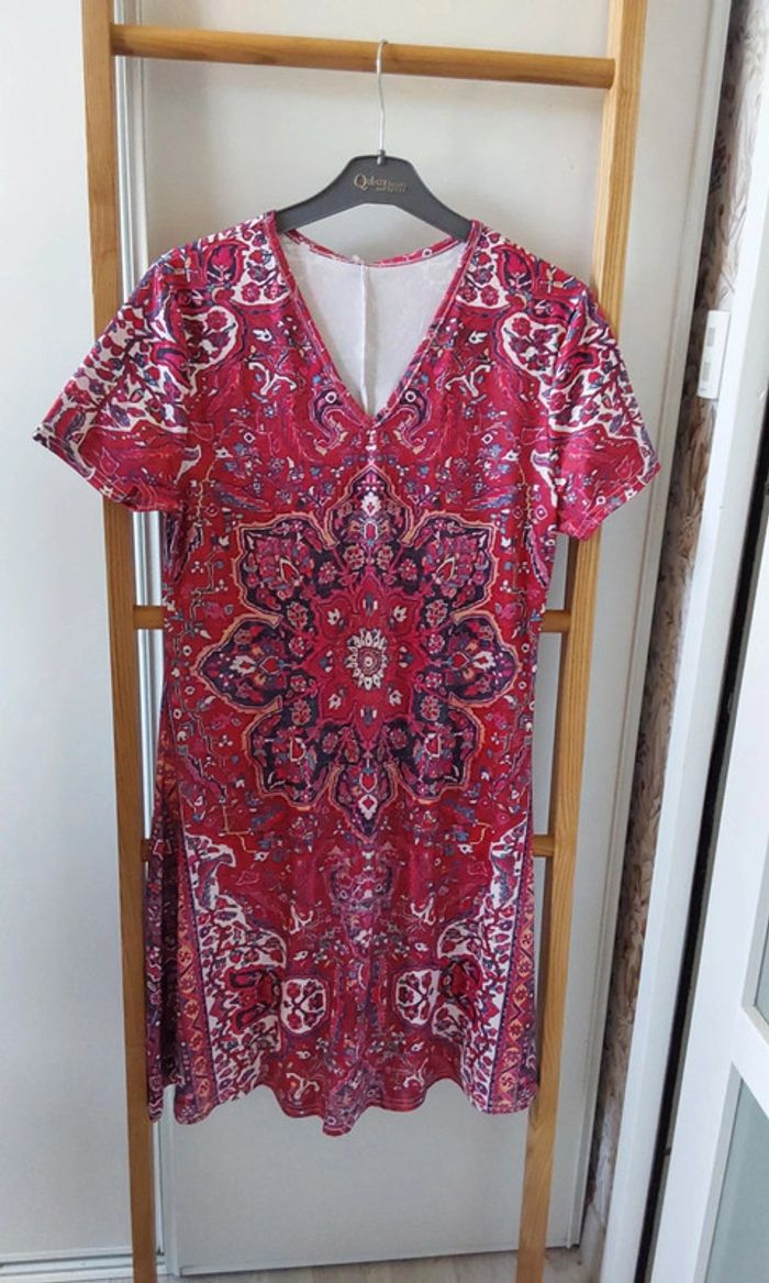 Robe neuve Imprimée rouge bleu blanc T38 - photo numéro 5