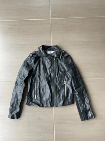 Veste imitation cuir pour jeune fille