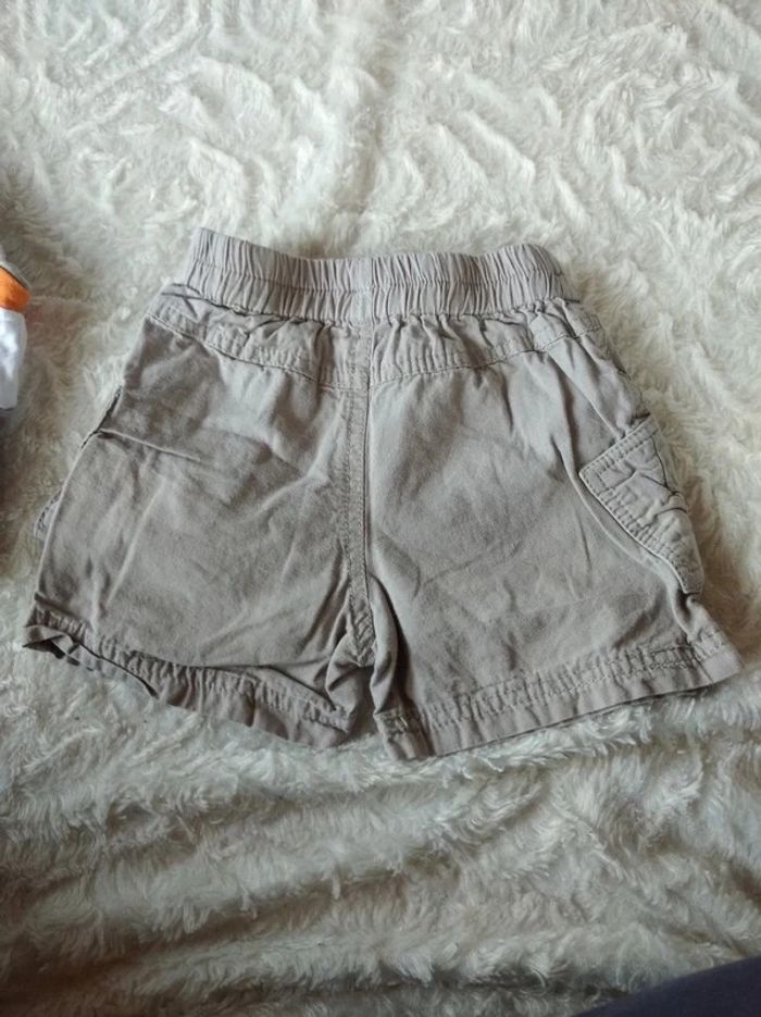 Ensemble (tee shirt+salopette+short) Garçon 6 mois dauphin pieuvre "ocean friends" 100% coton - photo numéro 18