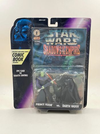 Coffret figurines Star Wars Shadows Of The Empire Prince Xizor Vs Darth Vador Kenner neuf