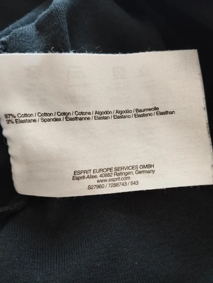 T-shirt Esprit noir taille M Homme - photo numéro 6