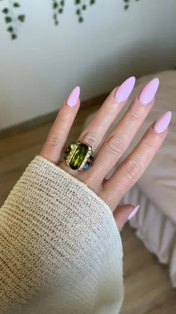 Bague vert émeraude – style baroque 💍