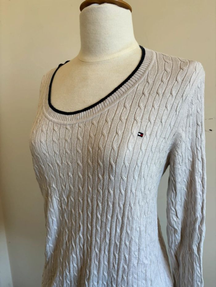 Pull fin col rond Tommy Hilfiger taille L - photo numéro 2