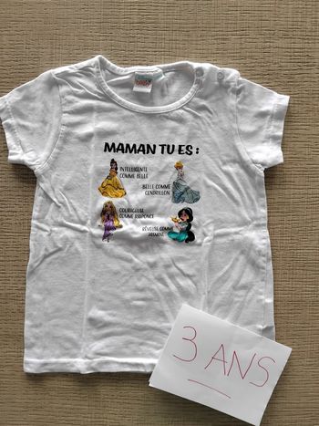 Tee shirt Princesses 36 mois