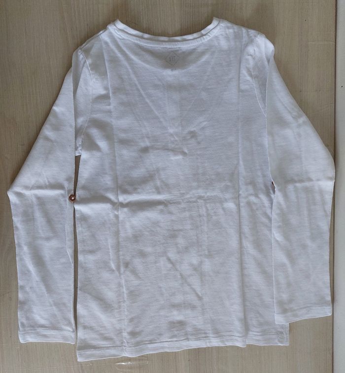 T-shirt blanc garçon 8ans - photo numéro 3