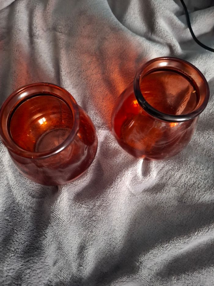 Lots de 2 vases transparent ou mettre autre choses