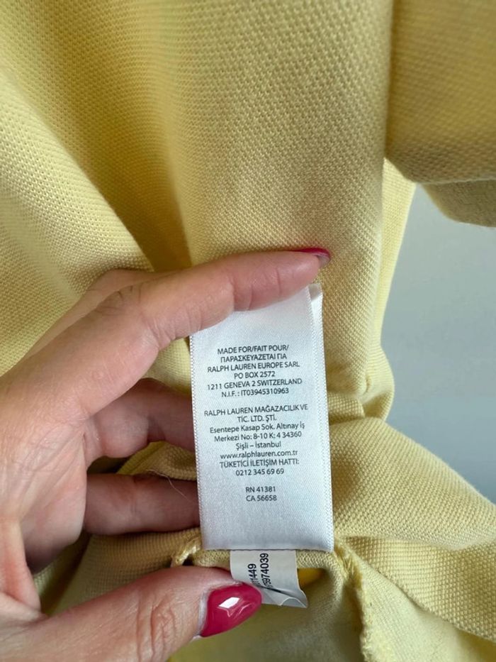 Polo Ralph Lauren homme jaune taille XXL super état - photo numéro 9