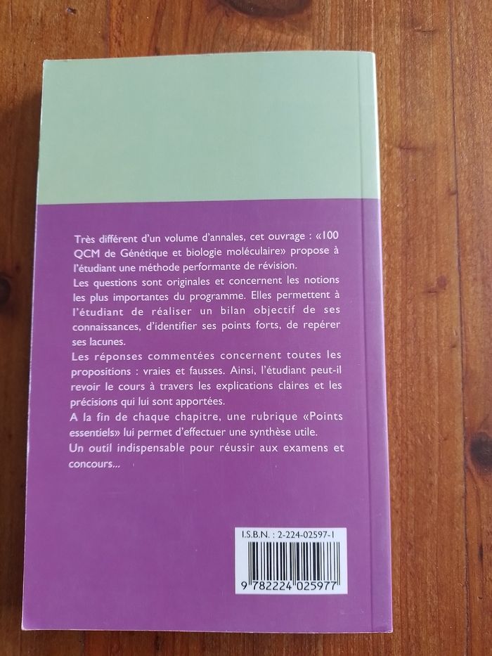 Qcm de génétique et biologie moléculaire - photo numéro 2