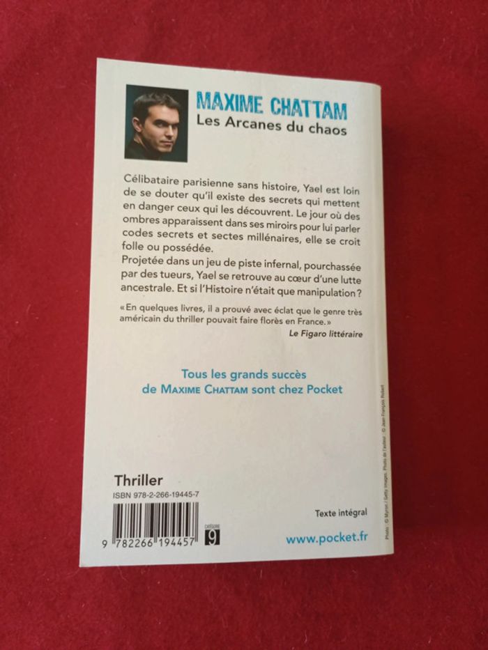 Les arcanes du chaos " Maxime Chattam " Pocket - photo numéro 13