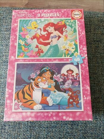 Lot 2 puzzles princesses