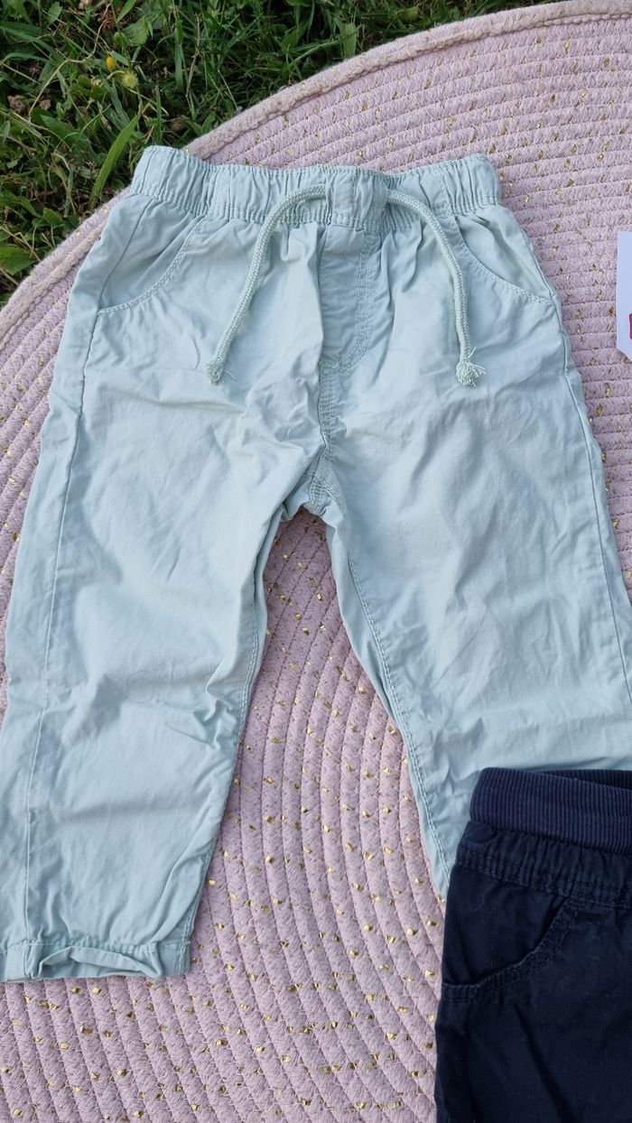 Lot 3 pantalons légers 18 mois - photo numéro 3