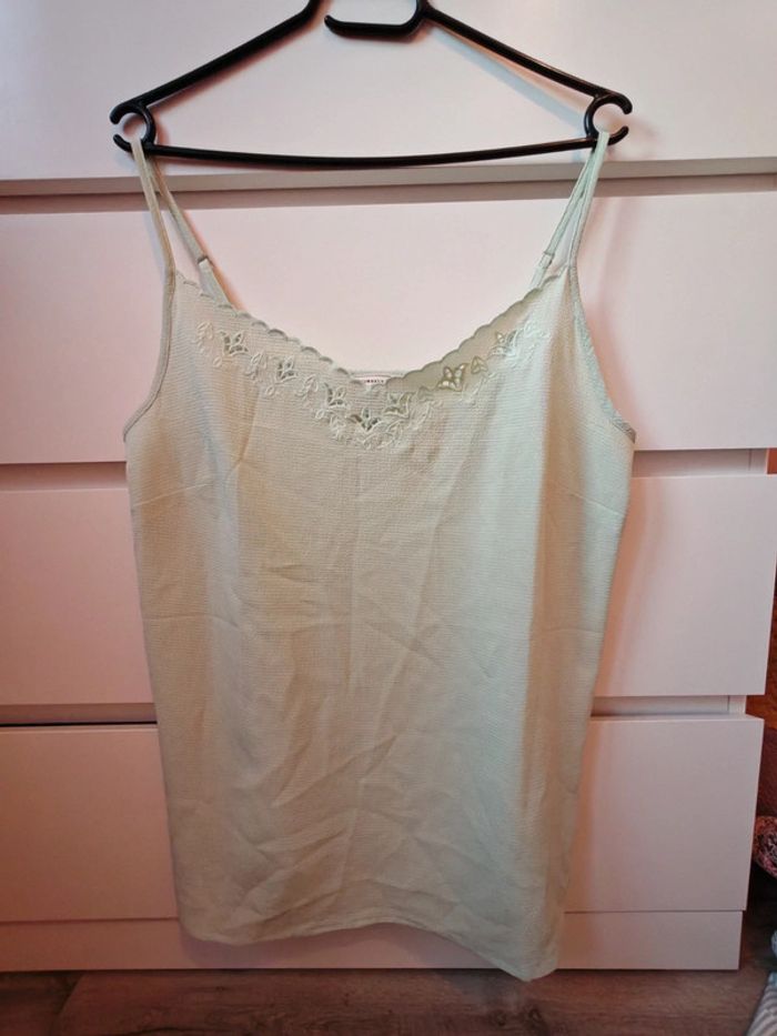Blouse vert eau