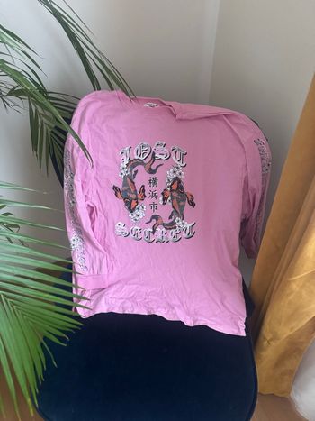 TEE shirt manches longues rose