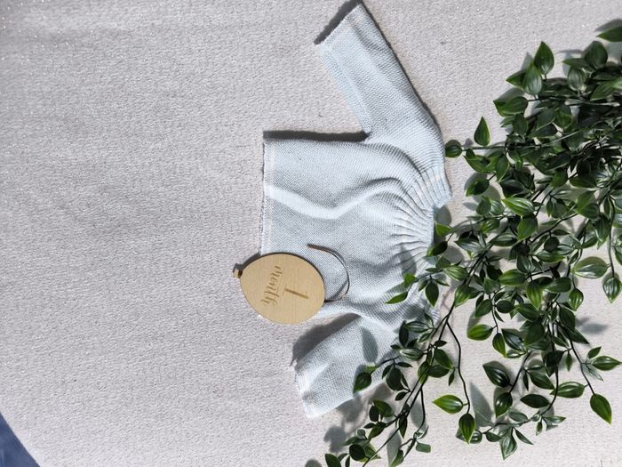 🧶 Cardigan en laine – taille naissance 1 mois - photo numéro 2
