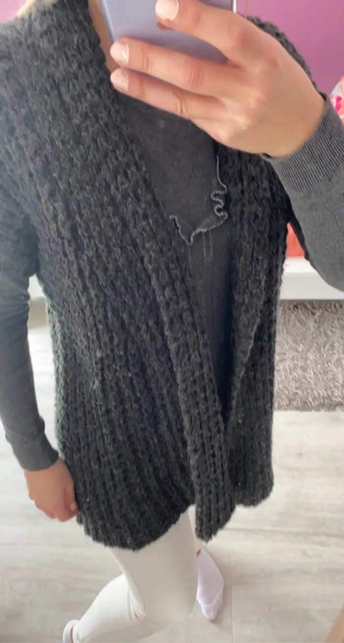 Gilet laine jcl taille unique - photo numéro 7