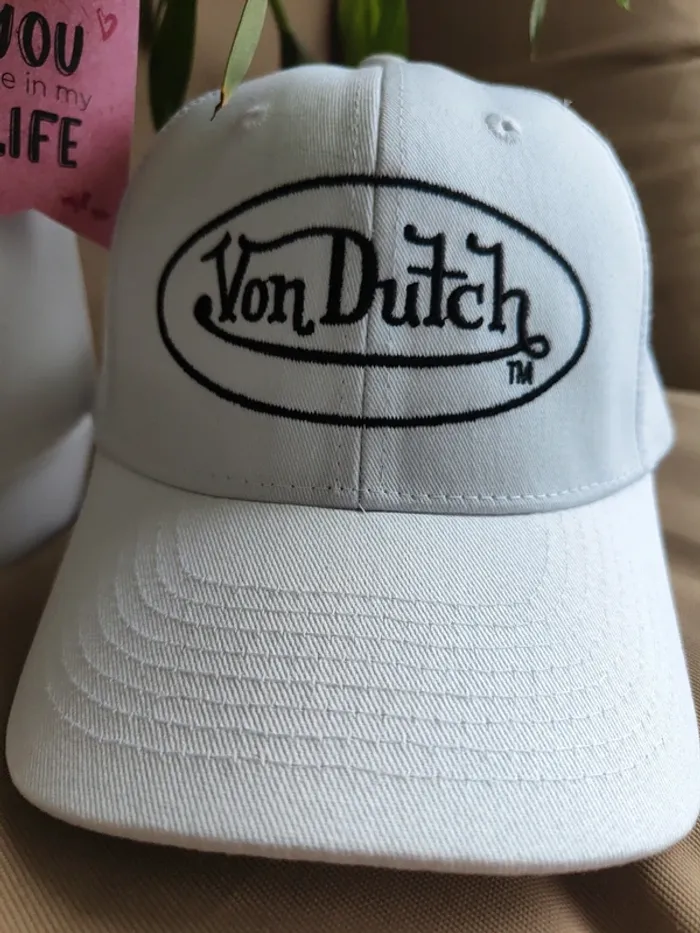 Casquette Trucker Von Dutch blanche - photo numéro 3