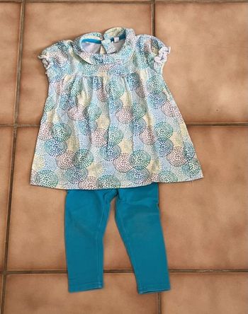 Ensemble bleu, taille 18 mois